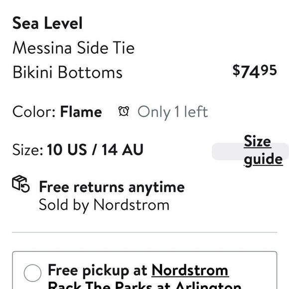 Sea Level/Anthropologie... Messina The Side Pant Flame size 6 NWT $74.95 - Picture 8 of 8